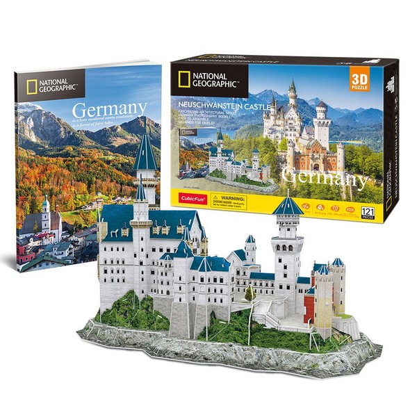 Cubic Fun - Пъзел 3D National Geographic Germany Neuschwanstein Castle 121ч.
